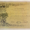 diploma della Cooperante di Torino per la posa della prima pietra