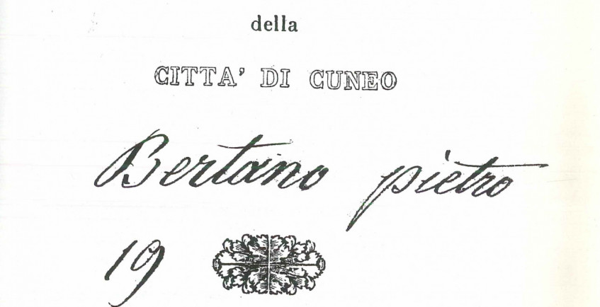 Copertina Regolamento Società artisti e operai di Cuneo 1851