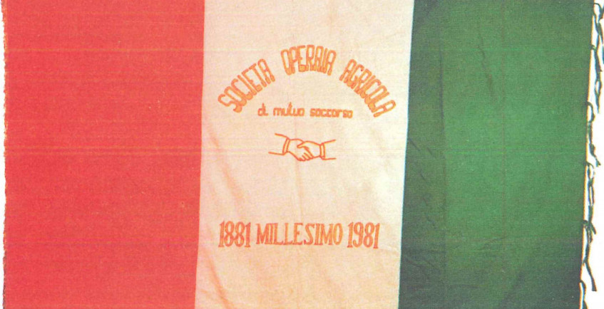 Bandiera del centenario della Società di Millesimo 1981