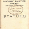 statuto della Società dei Lavoranti panettieri di Genova