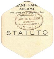 Statuto della Società dei Lavoranti panettieri di Genova