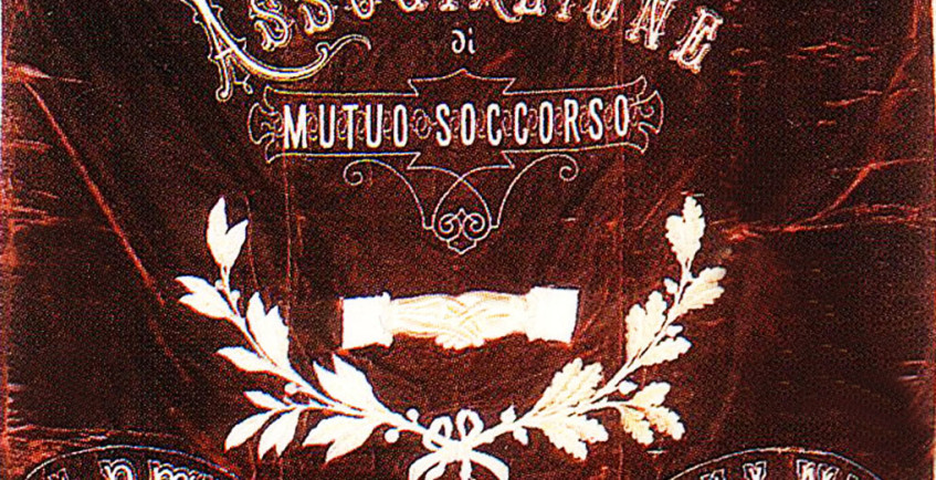 Prima bandiera della Società 