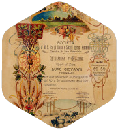 diploma commemorativo della Società femminile di Ceretta