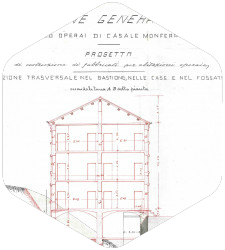 Progetto per le abitazioni degli operai di Casale Monferrato