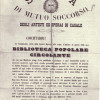 manifesto per la biblioteca circolante della Società di Casale Monferrato
