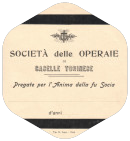 Società femminile di Caselle Torinese, avviso funebre