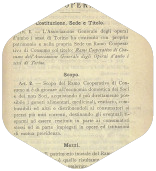 associazione generale operai di Torino Regolamento della Cooperativa