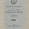 Ststuto della Società di Lacedonia, intitolata a Francesco De Santis