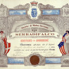 Certificato di ammissione alla Società di Serradifalco a Buffalo, N.Y.